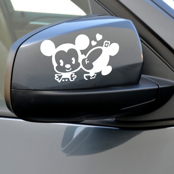 Exemple de stickers muraux: Mickey Minnie Manga